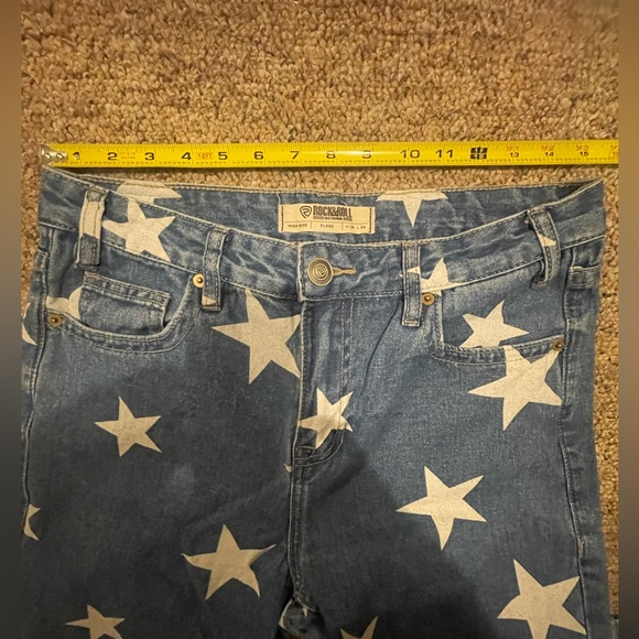 Rock‎ N Roll Denim High Rise Bell Bottom & Star Jeans."Two Pairs" - Picture 5 of 11